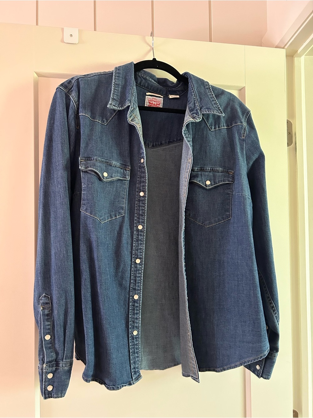 Levi's Light Blue Denim Button-Front Shirt